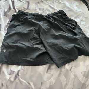 Lululemon Athletica Black Athletic Shorts Moisture-Wicking Performance